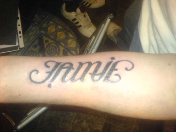 ambigram tattoo