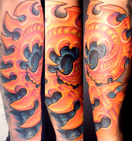 little bit of biomech tattoo