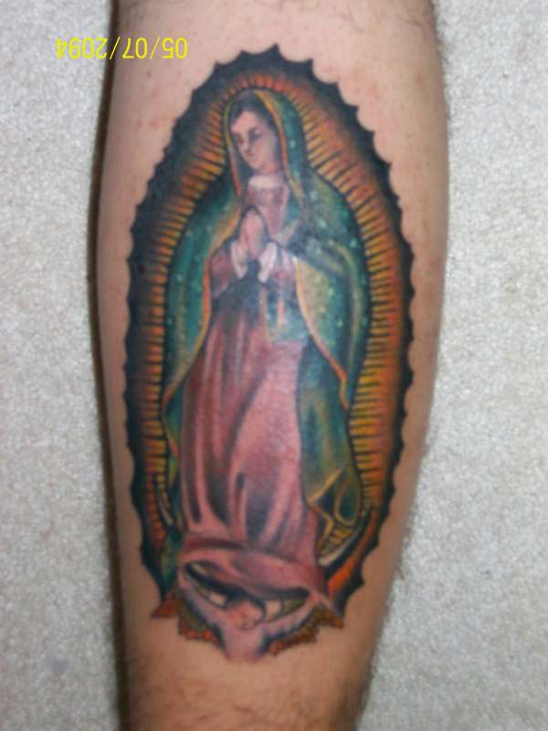virgin mary tattoo