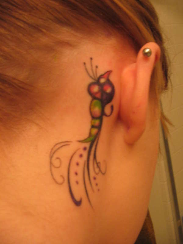 behind my ear tattoo