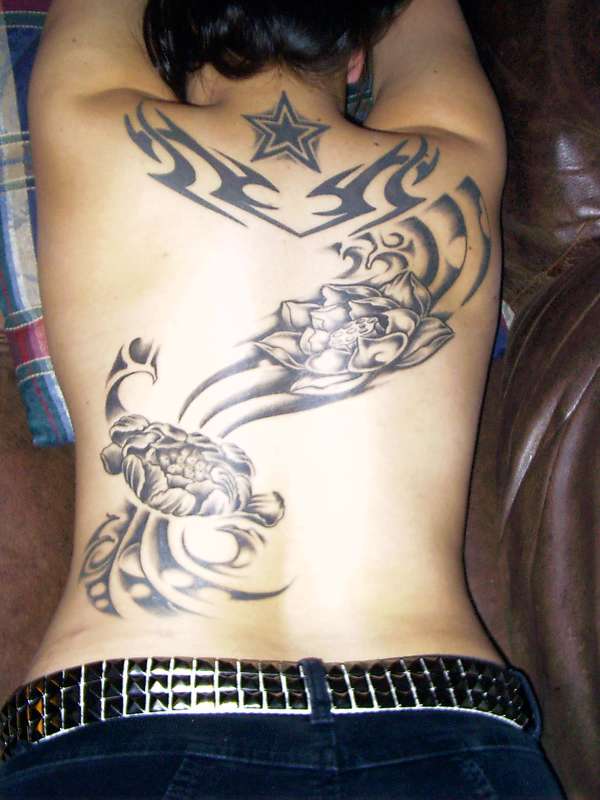 japanese flower design tattoo