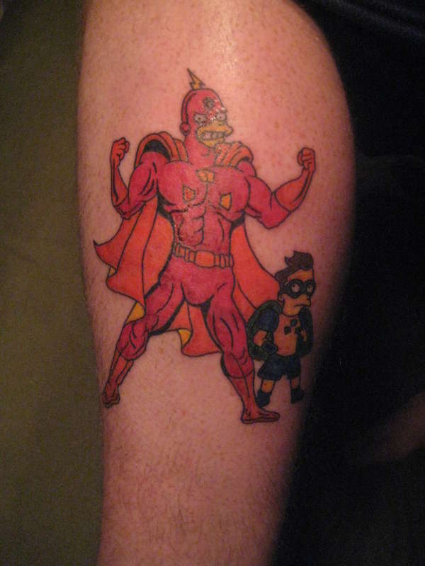 Radiactive Man and Fallout Boy tattoo