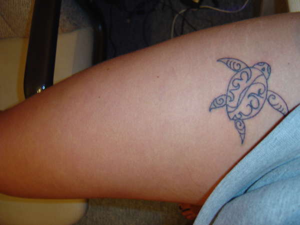 tribal turtle tattoo