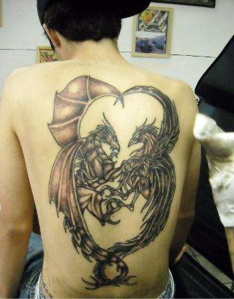 Dragon & Phoenix tattoo