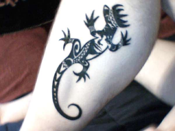lizard king face tattoo