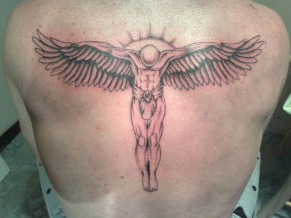 david beckham gardian angel tattoo