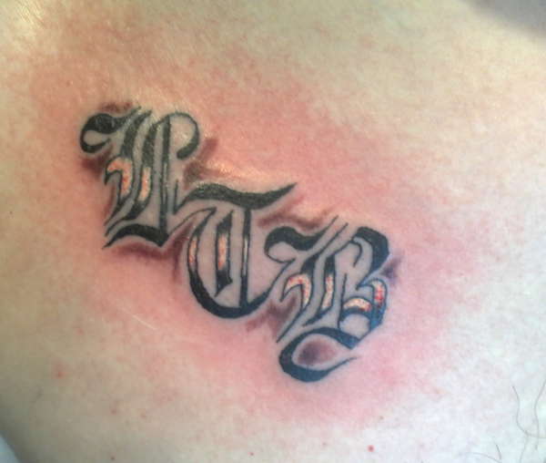 lettering tattoo