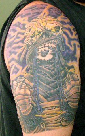 Eddie - Iron Maiden Power Slave tattoo