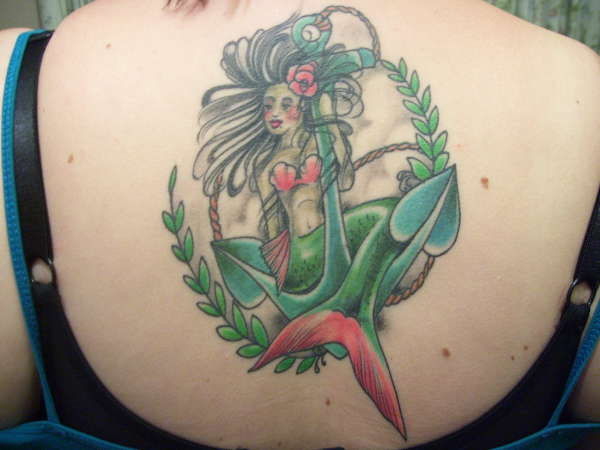 My Little Mermaid in colour tattoo