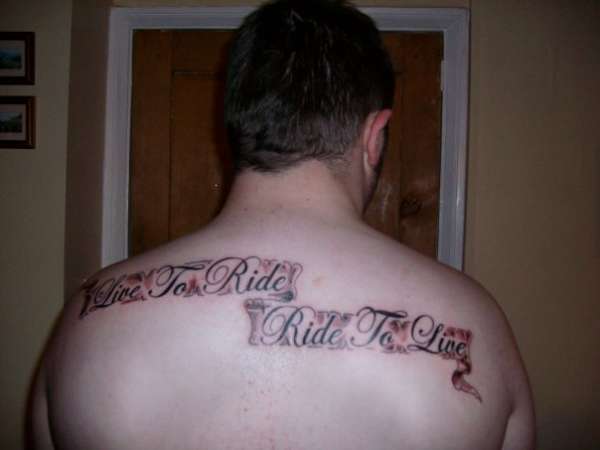 live to ride tattoo