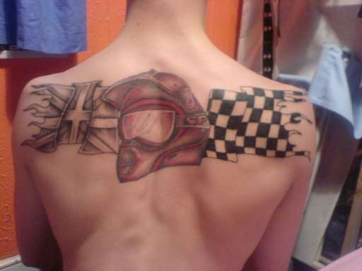 england and bikes tattoo