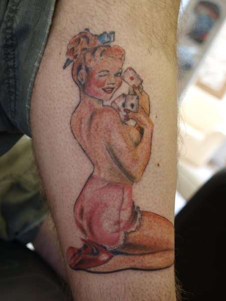 pin-up tattoo