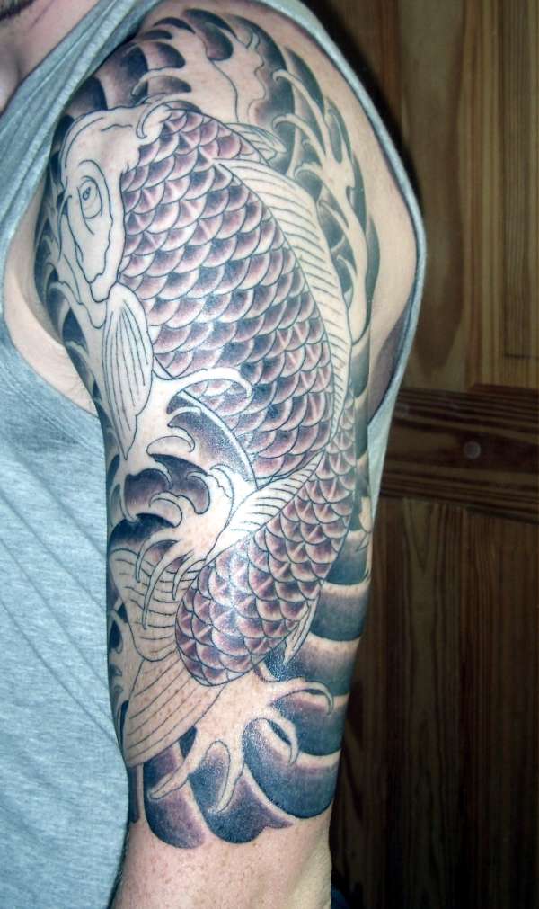 Koi sleeve tattoo