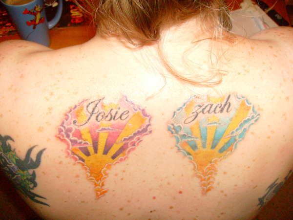 Sunrise - symbol for my children tattoo