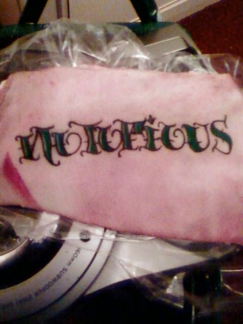 pig skin practice tattoo