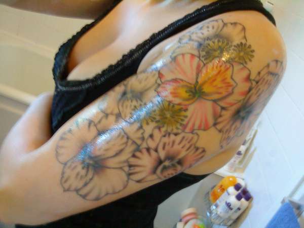 Half Sleeve In Progress tattoo