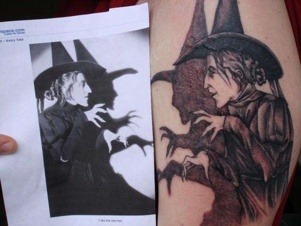 The Wicked Witch of the West tattoo