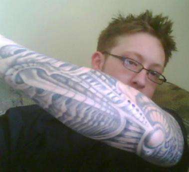 Bio arm sleeve tattoo