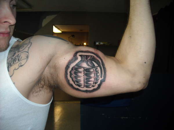 Grenade tattoo