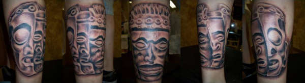 Mask of Death and Rebirth tattoo