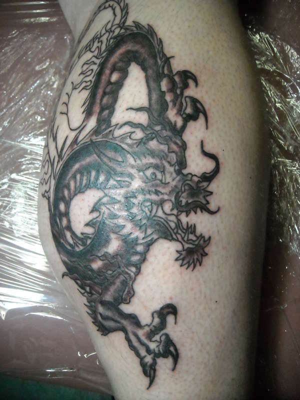 Unfinished dragon tattoo