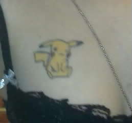 pikachu winking so cutes tattoo