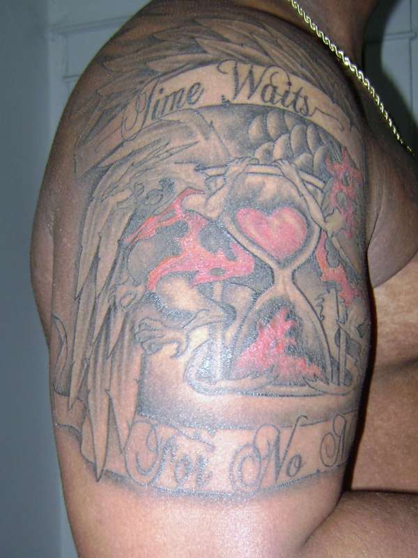 Time Waits For No Man tattoo