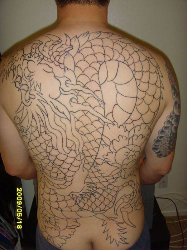 eric choi's dragon full back tattoo 3 tattoo