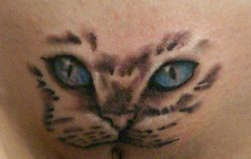 Kitty on a Kitty tattoo