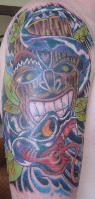 Mask tattoo