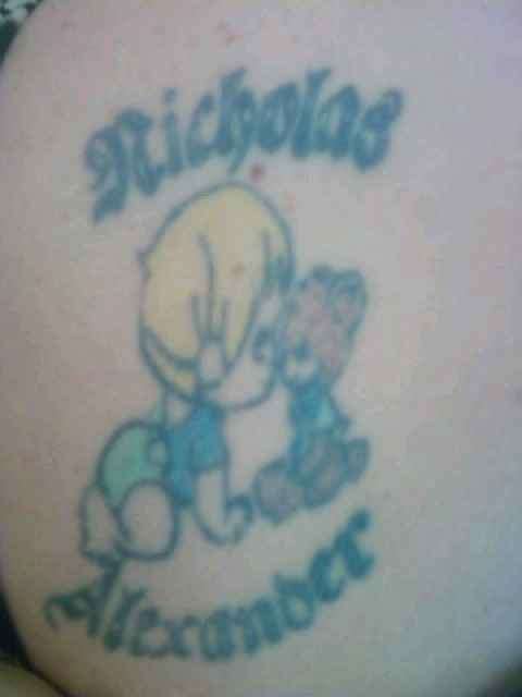 My first tattoo ever my sons name tattoo