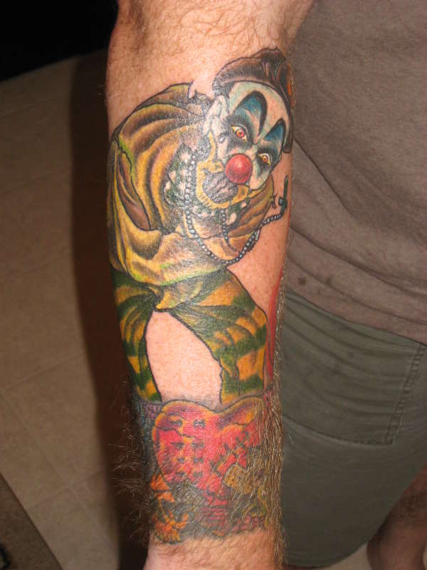 Clown tattoo