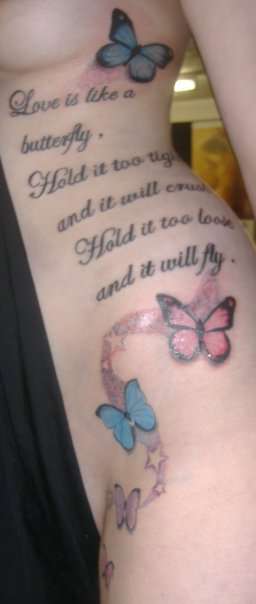 Love is like a butterfly...... tattoo