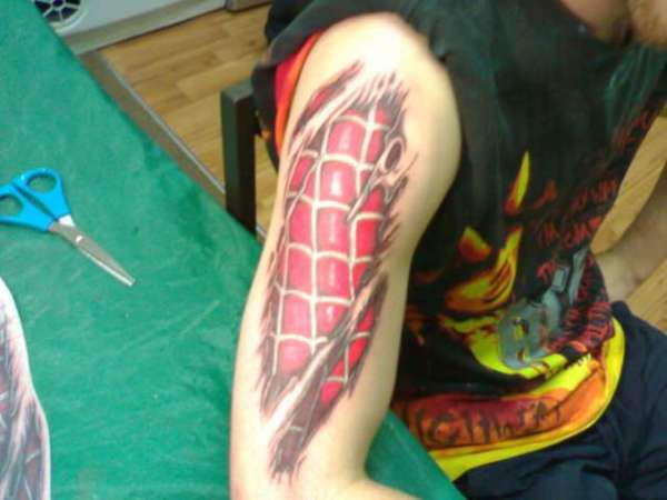 spidey siut tattoo