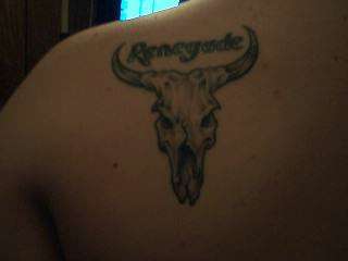 bull skull tattoo
