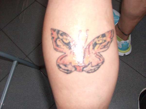 tiger butterfly tattoo