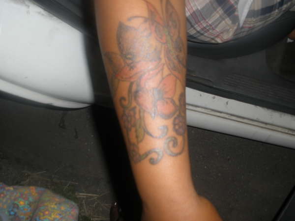 FLOWERS N BUTTERFLLIES tattoo