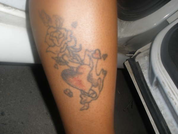 ROSE WITH HEARTS tattoo