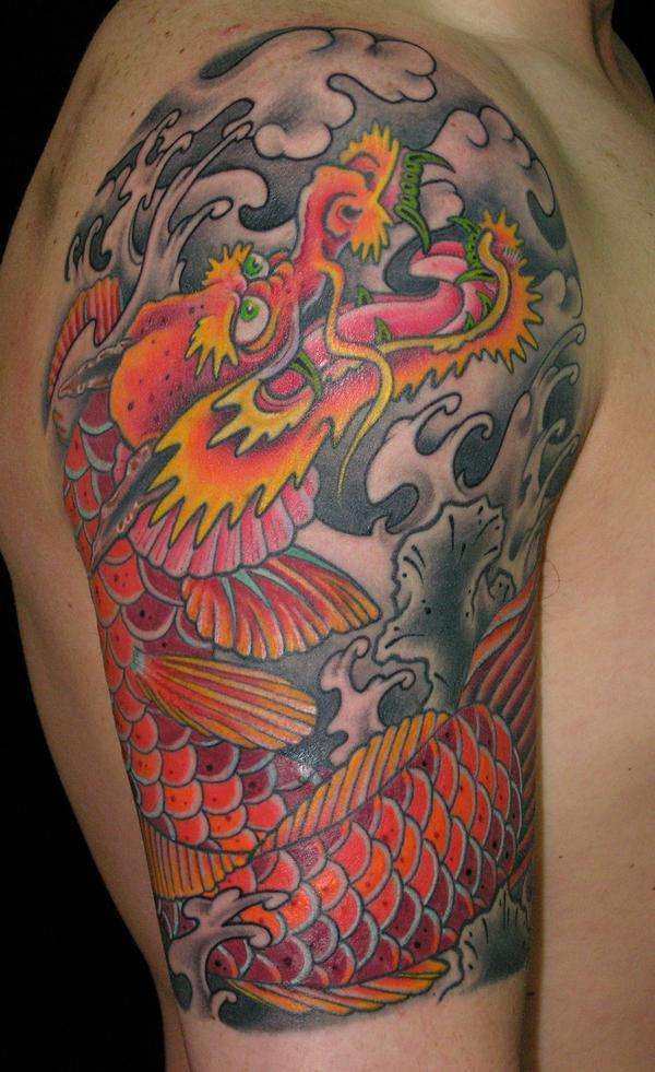 Dragon Koi tattoo