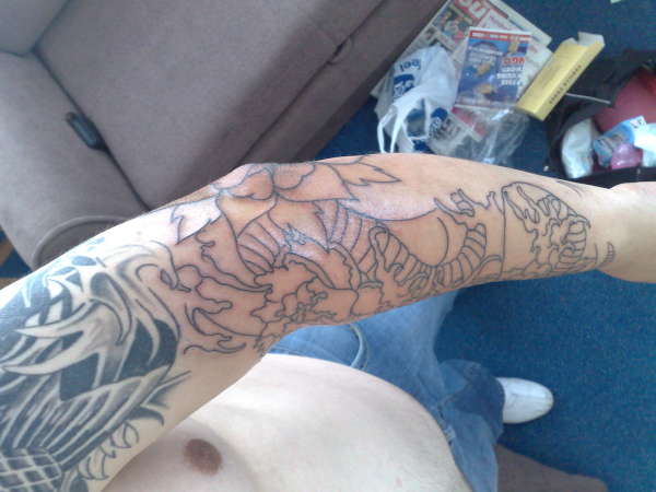 new sleeve coming tattoo