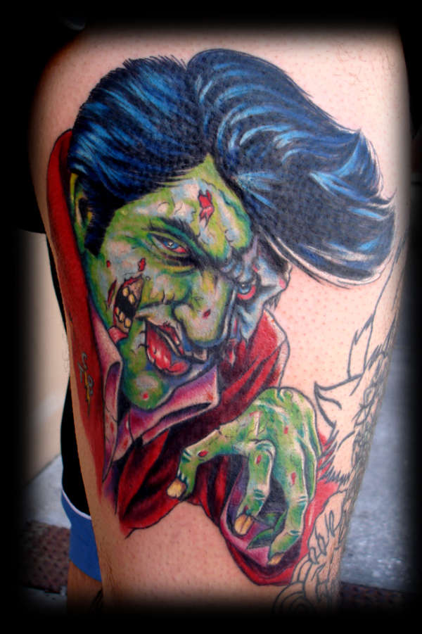 zombie elvis tattoo