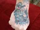 Old School Hand Fun lol tattoo