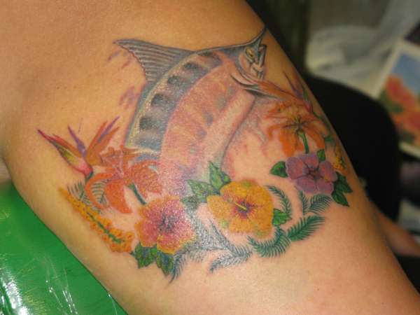 Fish work in progress tattoo