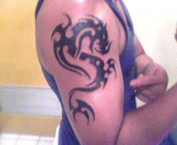 Tribal Dragon tattoo