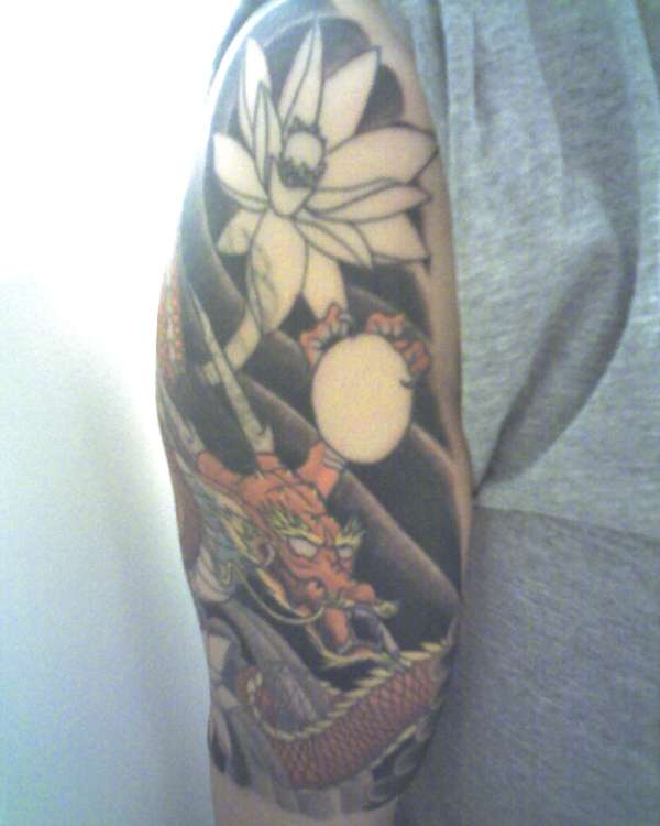 1/2 sleeve cover up session 2 tattoo