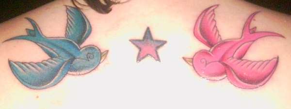Sparrows and Stars tattoo
