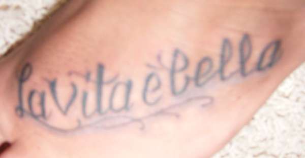 Life is Beautiful tattoo