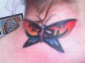 Finished product of the cover up tattoo