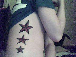 stars up my ribs tattoo