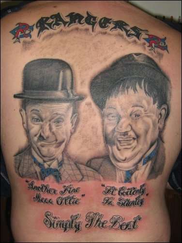 laural and hardy done tattoo